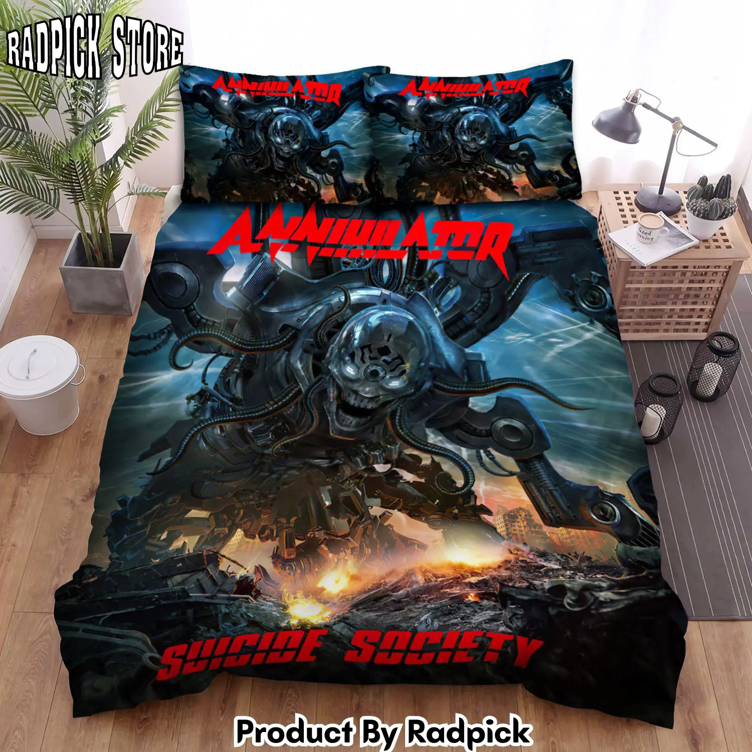 Radpick annihilator band suicide society bed sheets spread comforter duvet cover bedding sets rp3278742